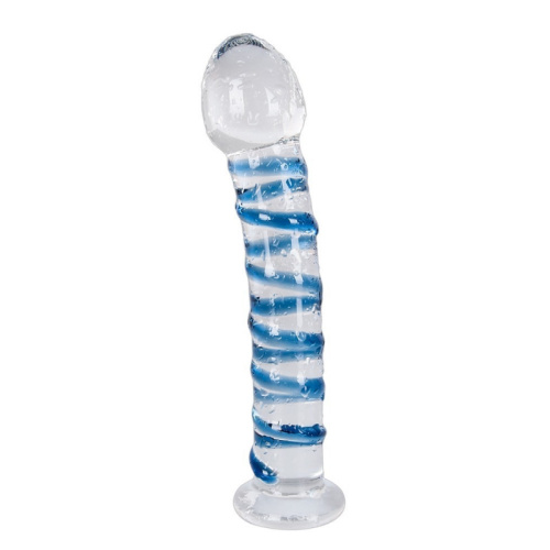 You2Toys Arts Clair Bleu Majestueux стеклянный фаллоимитатор, 18х3.5 см